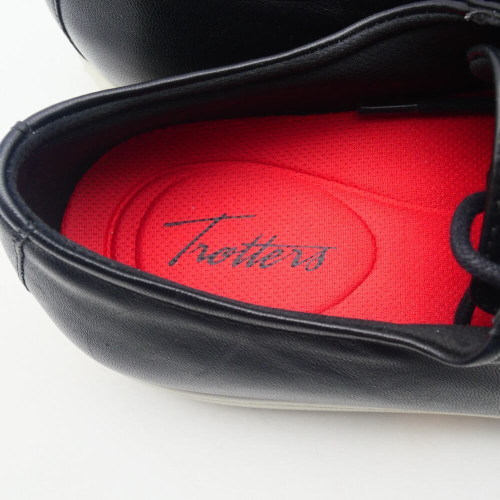 NEW Trotters Women's 11 Comfort Oxfords Shoes Lace Up Black Leather - Picture 8 of 12